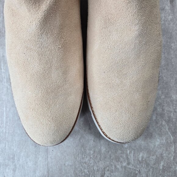 Vionic Ankle Booties Sz 11 Waterproof Tan Beige Suede Orthopedic Comfort Boots - Picture 12 of 12